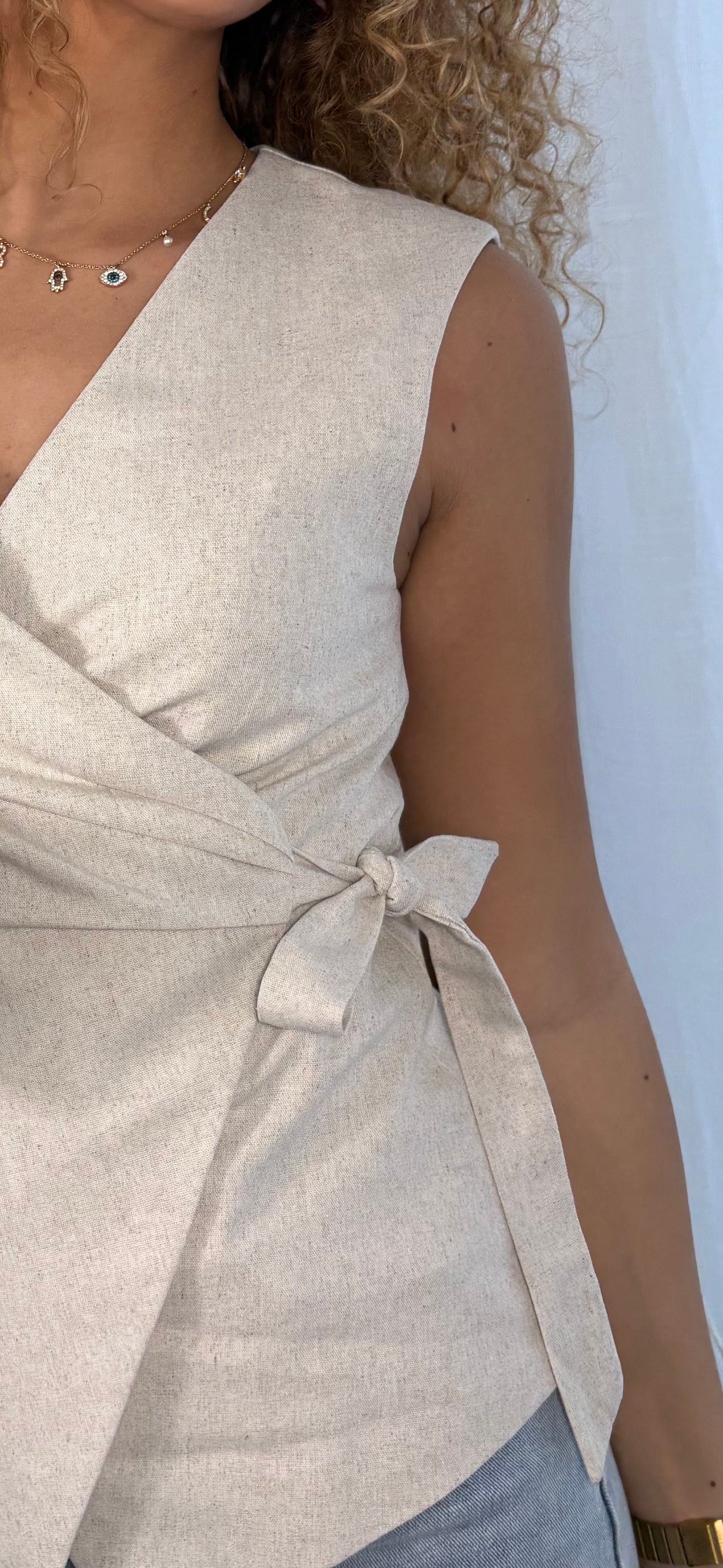 Top Naera – Lin naturel croisé