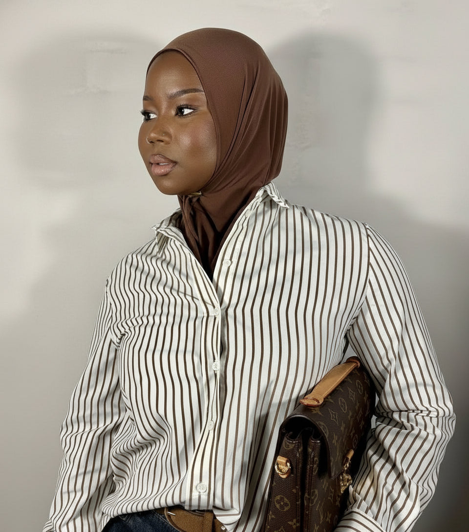 Chemise Ysia — ligne pure, rayures signatures
